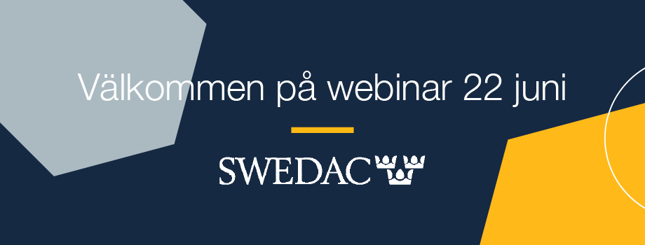 Text: Välkommen på webinar 22 juni