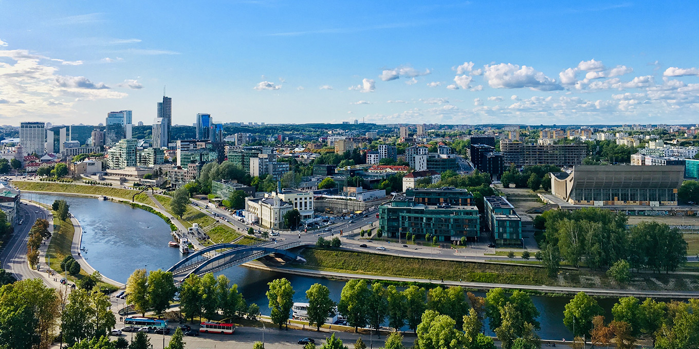 Vilnius sett ovanifrån