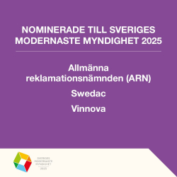 Swedac nominerad till Sveriges Modernaste Myndighet 2025